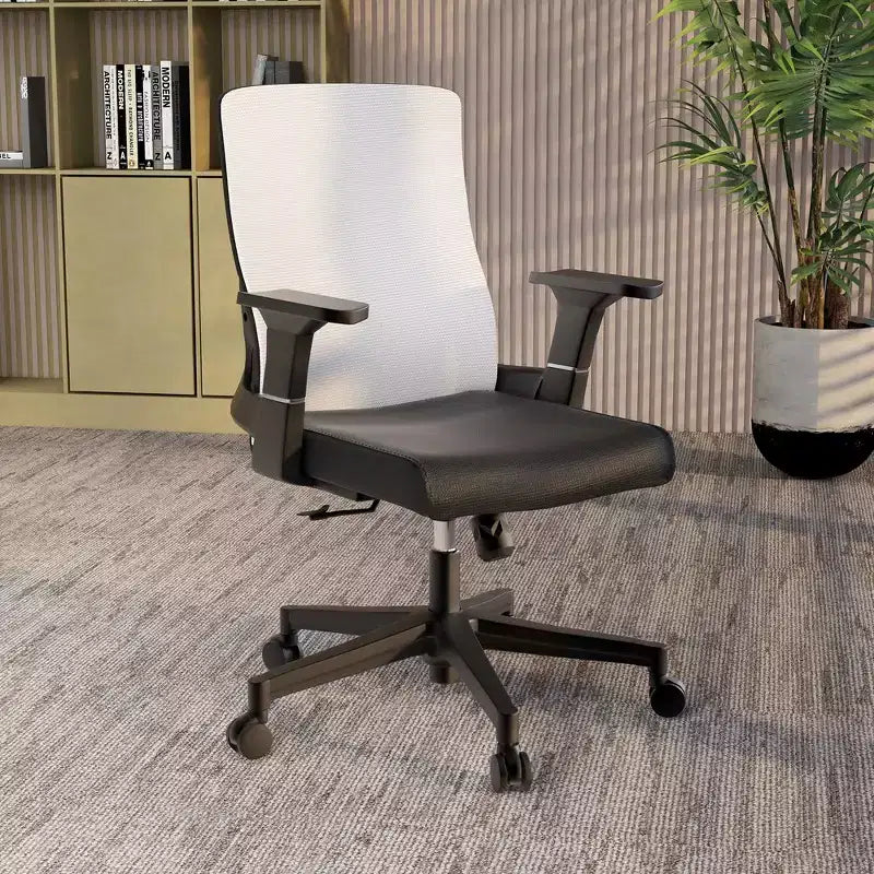 LeisureMod Brio Sedia da ufficio ergonomica in rete - Supporto lombare traspirante - Sedia da scrivania per computer girevole e reclinabile regolabile