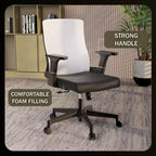 LeisureMod Brio Sedia da ufficio ergonomica in rete - Supporto lombare traspirante - Sedia da scrivania per computer girevole e reclinabile regolabile