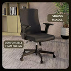 LeisureMod Brio Sedia da ufficio ergonomica in rete - Supporto lombare traspirante - Sedia da scrivania per computer girevole e reclinabile regolabile