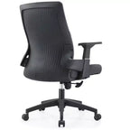 LeisureMod Brio Sedia da ufficio ergonomica in rete - Supporto lombare traspirante - Sedia da scrivania per computer girevole e reclinabile regolabile
