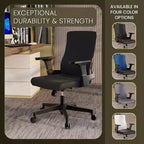 LeisureMod Brio Sedia da ufficio ergonomica in rete - Supporto lombare traspirante - Sedia da scrivania per computer girevole e reclinabile regolabile