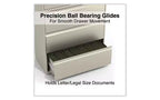 Classificatore laterale Alera, 5 cassetti per documenti formato Legal/Letter/A4/A5, Beige, 36 x 18,63 x 67,63