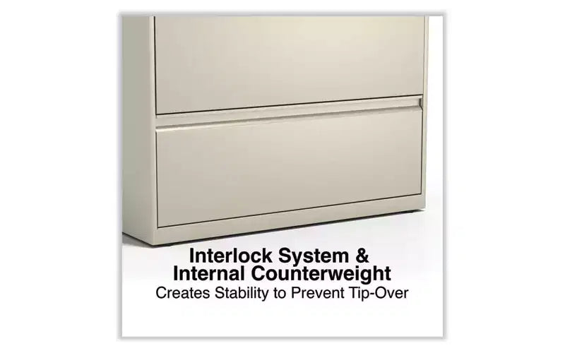 Classificatore laterale Alera, 5 cassetti per documenti formato Legal/Letter/A4/A5, Beige, 36 x 18,63 x 67,63
