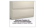 Classificatore laterale Alera, 5 cassetti per documenti formato Legal/Letter/A4/A5, Beige, 36 x 18,63 x 67,63