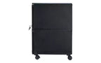 Classificatore mobile a due cassetti Storex, 2 cassetti per documenti formato legale/lettera, nero, 14,75 x 18,25 x 26