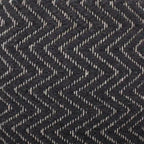 Pouf Cilindrico Zigzag Boho Intrecciato a Mano – Cotone e Imbottitura in Polistirolo, Nessun Montaggio