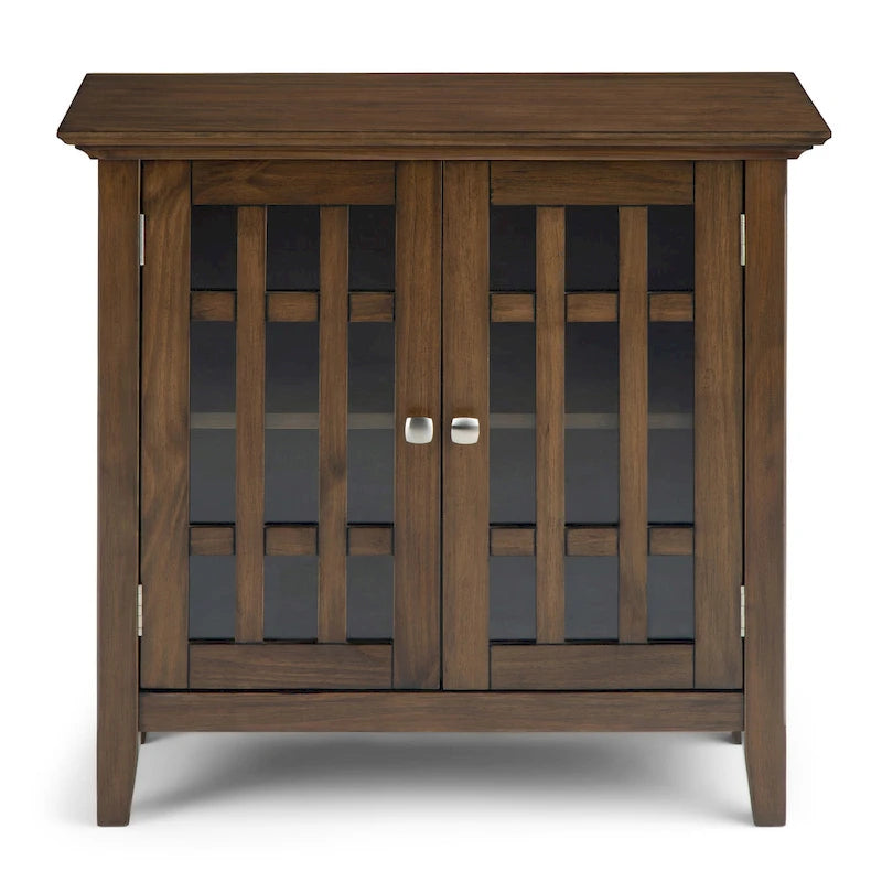 Armadio contenitore medio a 4 cassetti in legno massiccio, larghezza 94 cm, con ripiani regolabili