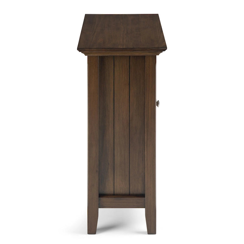 Armadio contenitore medio a 4 cassetti in legno massiccio, larghezza 94 cm, con ripiani regolabili