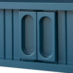Scrivania Mid-Century Moderna con Contenitore Nascosto | MDF e Gambe in Legno di Gomma