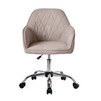 Sedia da ufficio ergonomica regolabile in tessuto, con ruote e girevole a 360°
