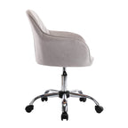 Sedia da ufficio ergonomica regolabile in tessuto, con ruote e girevole a 360°