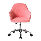 Sedia da ufficio ergonomica regolabile in tessuto, con ruote e girevole a 360°