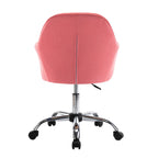 Sedia da ufficio ergonomica regolabile in tessuto, con ruote e girevole a 360°