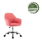 Sedia da ufficio ergonomica regolabile in tessuto, con ruote e girevole a 360°