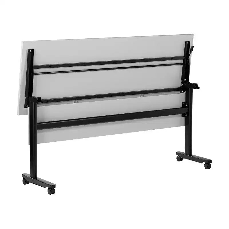 Flash Furniture Palmer Tavolo per la Formazione Pieghevole a Nido d'Ape Robusto di Grado Commerciale con Gambe a T, Pannello per la Privacy, Piano del Tavolo e Struttura