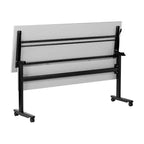 Flash Furniture Palmer Tavolo per la Formazione Pieghevole a Nido d'Ape Robusto di Grado Commerciale con Gambe a T, Pannello per la Privacy, Piano del Tavolo e Struttura