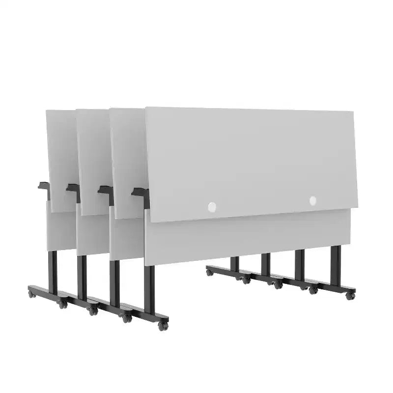 Flash Furniture Palmer Tavolo per la Formazione Pieghevole a Nido d'Ape Robusto di Grado Commerciale con Gambe a T, Pannello per la Privacy, Piano del Tavolo e Struttura