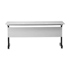 Flash Furniture Palmer Tavolo per la Formazione Pieghevole a Nido d'Ape Robusto di Grado Commerciale con Gambe a T, Pannello per la Privacy, Piano del Tavolo e Struttura