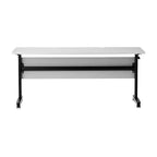Flash Furniture Palmer Tavolo per la Formazione Pieghevole a Nido d'Ape Robusto di Grado Commerciale con Gambe a T, Pannello per la Privacy, Piano del Tavolo e Struttura