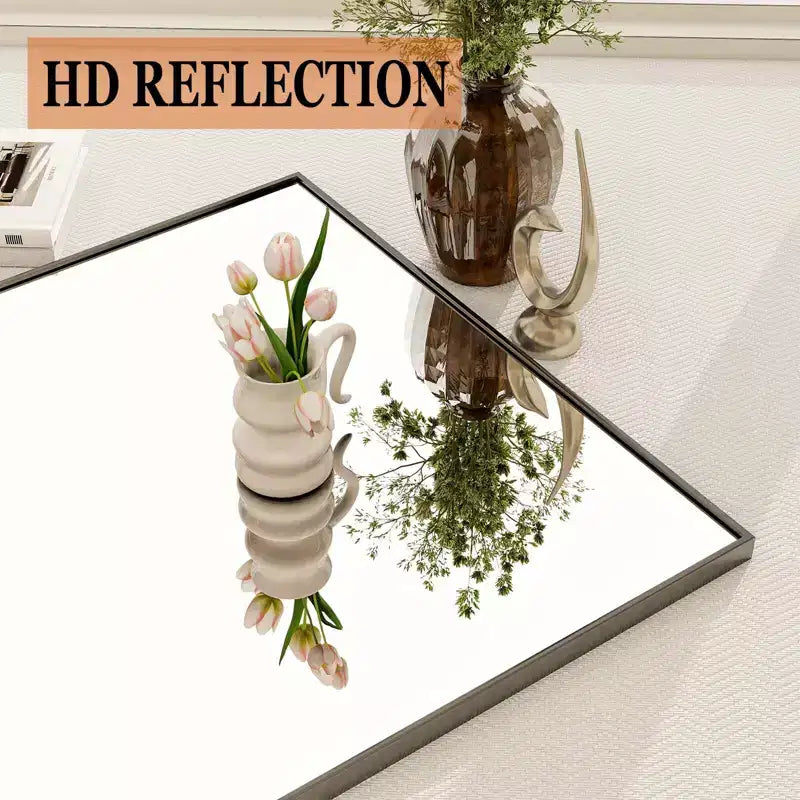 BEAUTYPEAK 71x26Specchio da terra oversize, rettangolare, a figura intera, nero