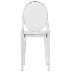 LeisureMod Marion Sedia Moderna in Acrilico, Sedia Ghost Mid-Century con Seduta Sagomata, Ideale per Sala da Pranzo, Cucina, Ufficio, Salotto, Caffè o Spazio di Lavoro