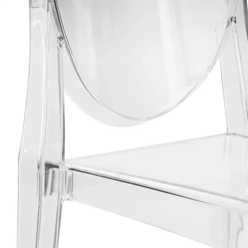 LeisureMod Marion Sedia Moderna in Acrilico, Sedia Ghost Mid-Century con Seduta Sagomata, Ideale per Sala da Pranzo, Cucina, Ufficio, Salotto, Caffè o Spazio di Lavoro