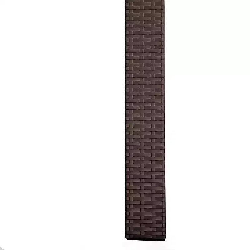 LeisureMod Tavolo da pranzo quadrato per esterni Mace Collection da 31 pollici - Tavolo da bistrò moderno in tessuto resistente alle intemperie