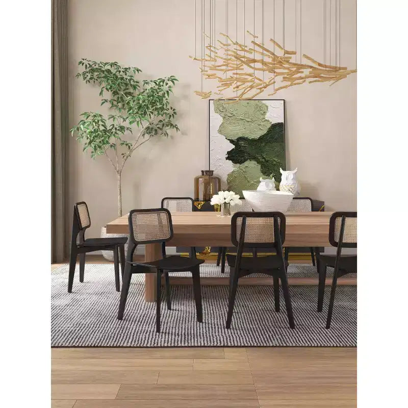 Set of 4 Versailles Square Dining Chairs - Manhattan Comfort