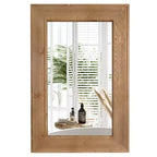 WallBeyond Specchio in Legno Lavato Naturale