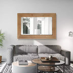 WallBeyond Specchio in Legno Lavato Naturale