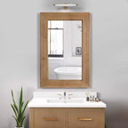 WallBeyond Specchio in Legno Lavato Naturale