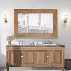 WallBeyond Specchio in Legno Lavato Naturale