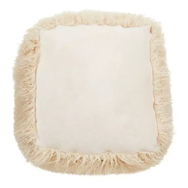 Saro Lifestyle Pouf Snug Haven in Pelliccia Sintetica