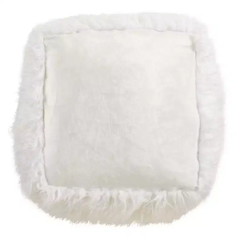 Saro Lifestyle Pouf Snug Haven in Pelliccia Sintetica