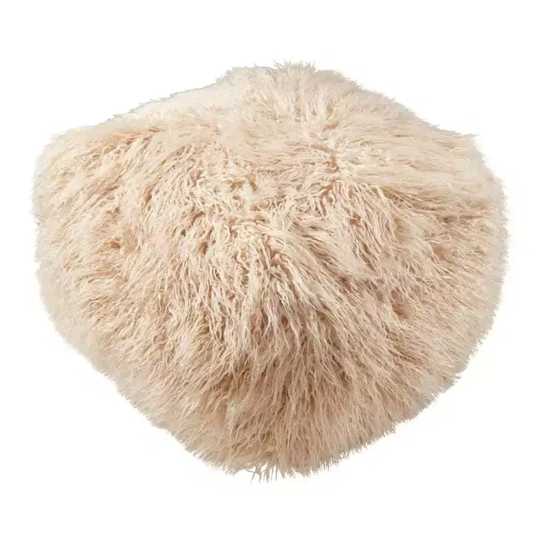 Saro Lifestyle Pouf Snug Haven in Pelliccia Sintetica