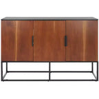 Vance 3 Door 2 Shelf Sideboard - MED5007 - Black/Brown - Safavieh