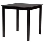 Baxton Studio Hesper Set da Pub 5 Pezzi in Legno e Rattan, Stile Mid-Century Modern