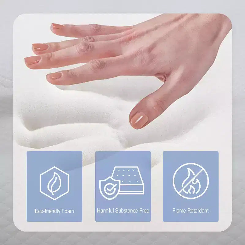 Materasso FDW 12 pollici in Memory Foam Gel per un sonno fresco e un sollievo dalla pressione/Certificato CertiPUR-US/Materasso in scatola/Allevia la pressione