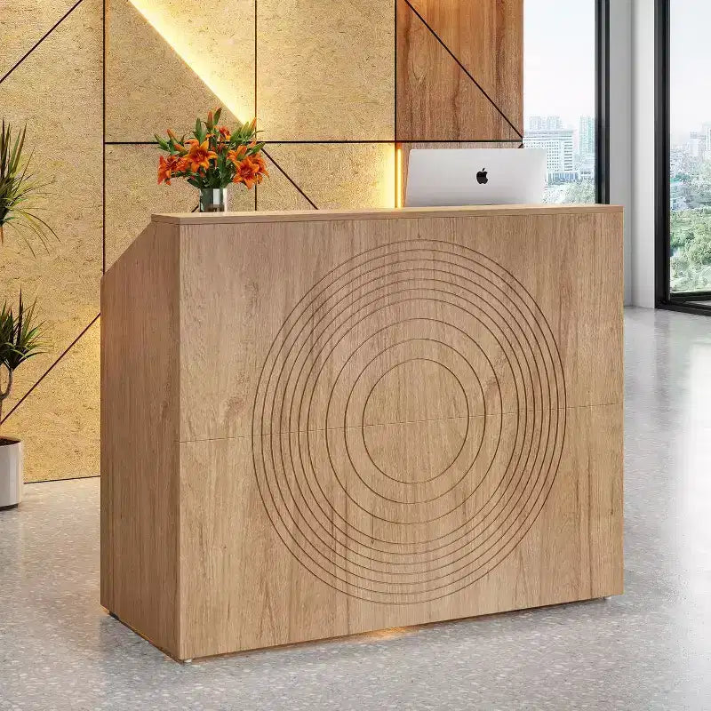 Tribesigns Reception Desk with Counter, Bancone da 47 pollici