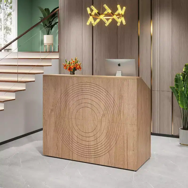 Tribesigns Reception Desk with Counter, Bancone da 47 pollici
