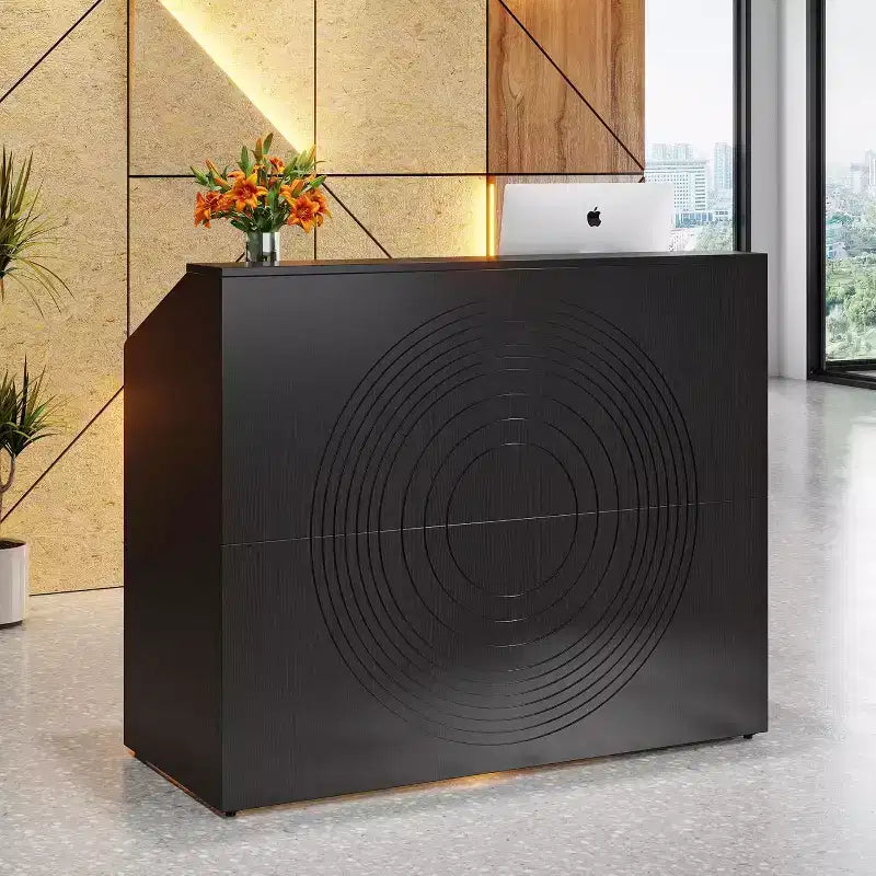 Tribesigns Reception Desk with Counter, Bancone da 47 pollici
