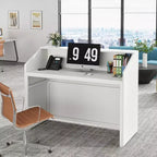 Tribesigns Reception Desk with Counter, Bancone da 47 pollici