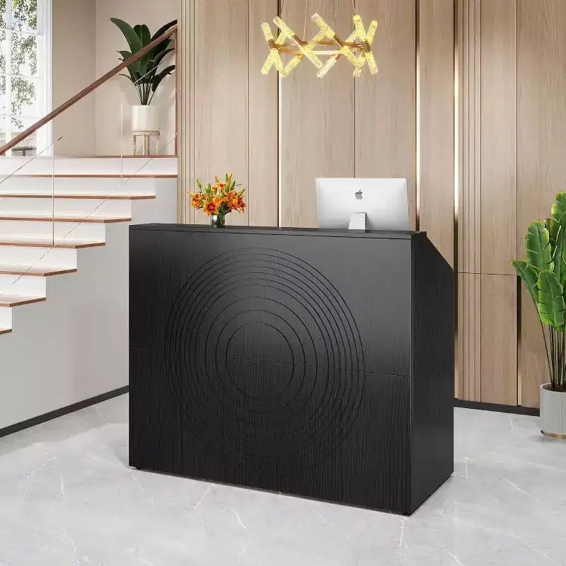 Tribesigns Reception Desk with Counter, Bancone da 47 pollici