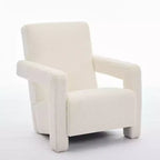 Hyleory Poltrona Moderna 73,9 cm, Poltrona Adirondack Imbottita in Pile di Agnello per Soggiorno, Sala Trucco, Camera da Letre.