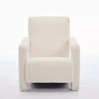 Hyleory Poltrona Moderna 73,9 cm, Poltrona Adirondack Imbottita in Pile di Agnello per Soggiorno, Sala Trucco, Camera da Letre.