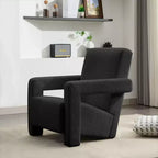 Hyleory Poltrona Moderna 73,9 cm, Poltrona Adirondack Imbottita in Pile di Agnello per Soggiorno, Sala Trucco, Camera da Letre.