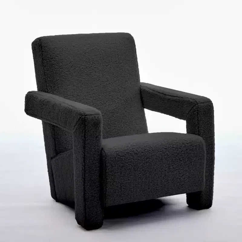 Hyleory Poltrona Moderna 73,9 cm, Poltrona Adirondack Imbottita in Pile di Agnello per Soggiorno, Sala Trucco, Camera da Letre.