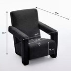 Hyleory Poltrona Moderna 73,9 cm, Poltrona Adirondack Imbottita in Pile di Agnello per Soggiorno, Sala Trucco, Camera da Letre.