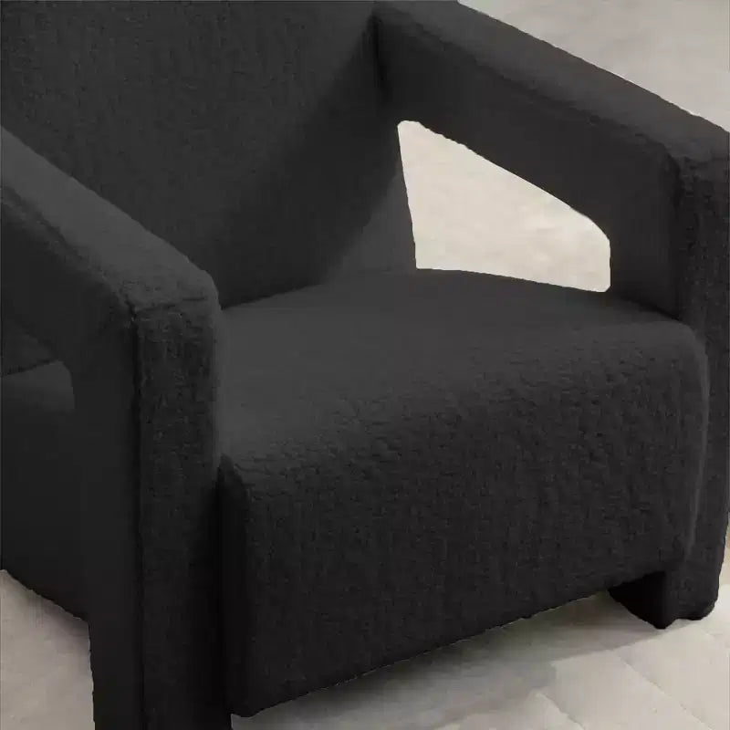 Hyleory Poltrona Moderna 73,9 cm, Poltrona Adirondack Imbottita in Pile di Agnello per Soggiorno, Sala Trucco, Camera da Letre.