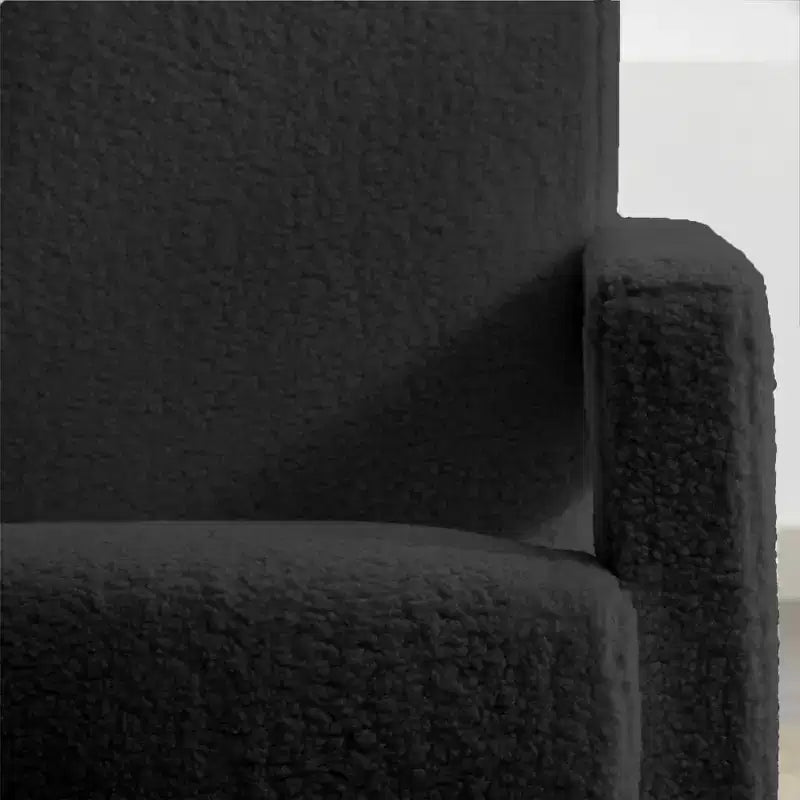 Hyleory Poltrona Moderna 73,9 cm, Poltrona Adirondack Imbottita in Pile di Agnello per Soggiorno, Sala Trucco, Camera da Letre.